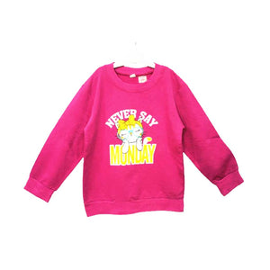 Never Say Monday Childrens Long Sleeve T-shirt