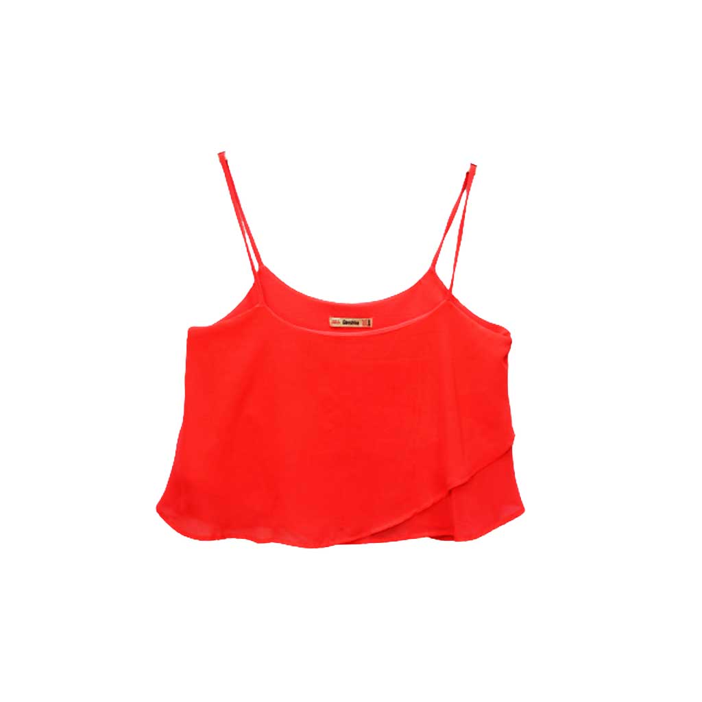 Bershka Red Ladies Top