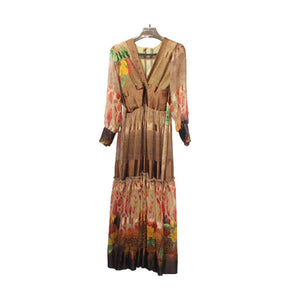 Brown Shefon Dress